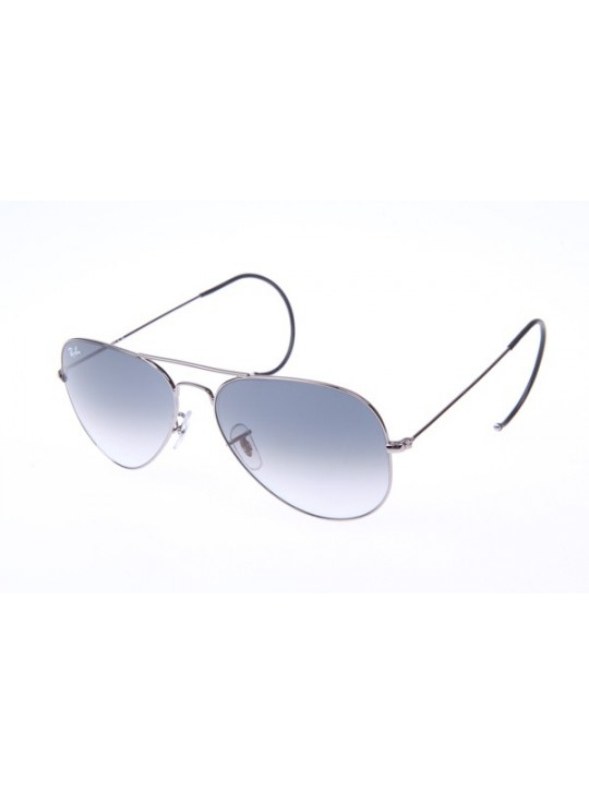 Ray Ban Aviator RB3025M Sunglasses In Gunmetal With Grey Gradient Lens 004 32