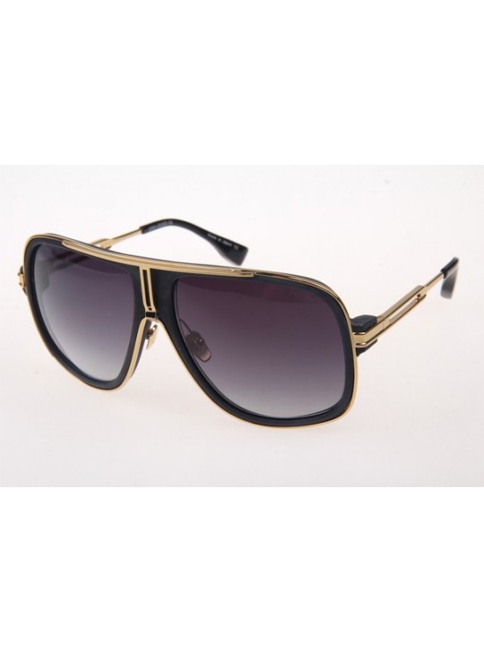 Dita EXETER Sunglasses In Matte Black Gold Grey Gradient