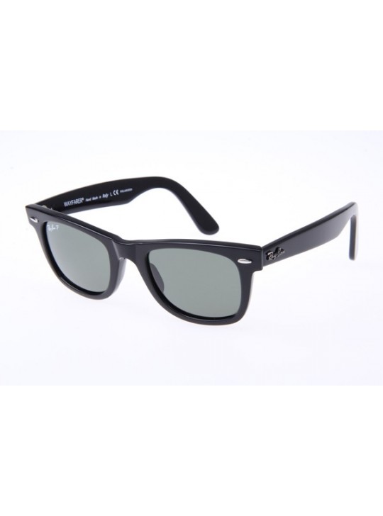 Ray Ban Wayfarer RB2140 50-22 Polarized Sunglasses In Black 901 58