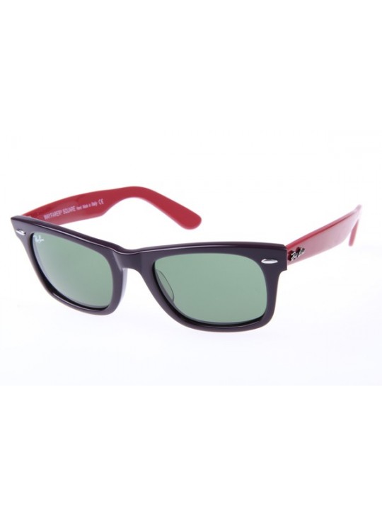 RAY BAN WAYFARER SQUARE RB2151 52-21 sunglasses in Black mix Red 966