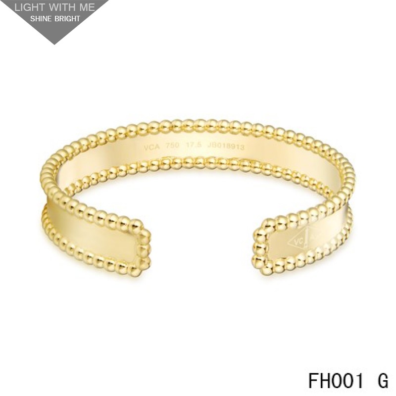 Van Cleef & Arpels Open Cuff Bracelet,Yellow Gold