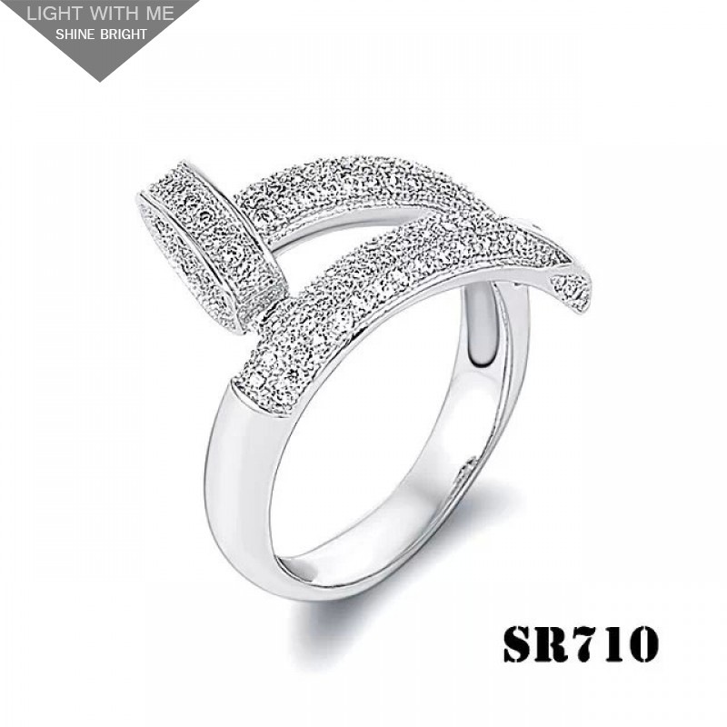 Cartier Juste Un Clou Ring in White Gold Set with Brilliant-cut Diamonds