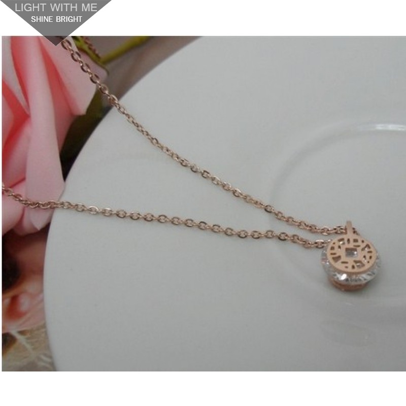 Cartier Chinese Money Charm With A Diamond Necklace