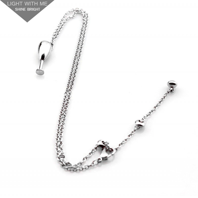 Cartier Goblet Charm Necklace in 18K White Gold
