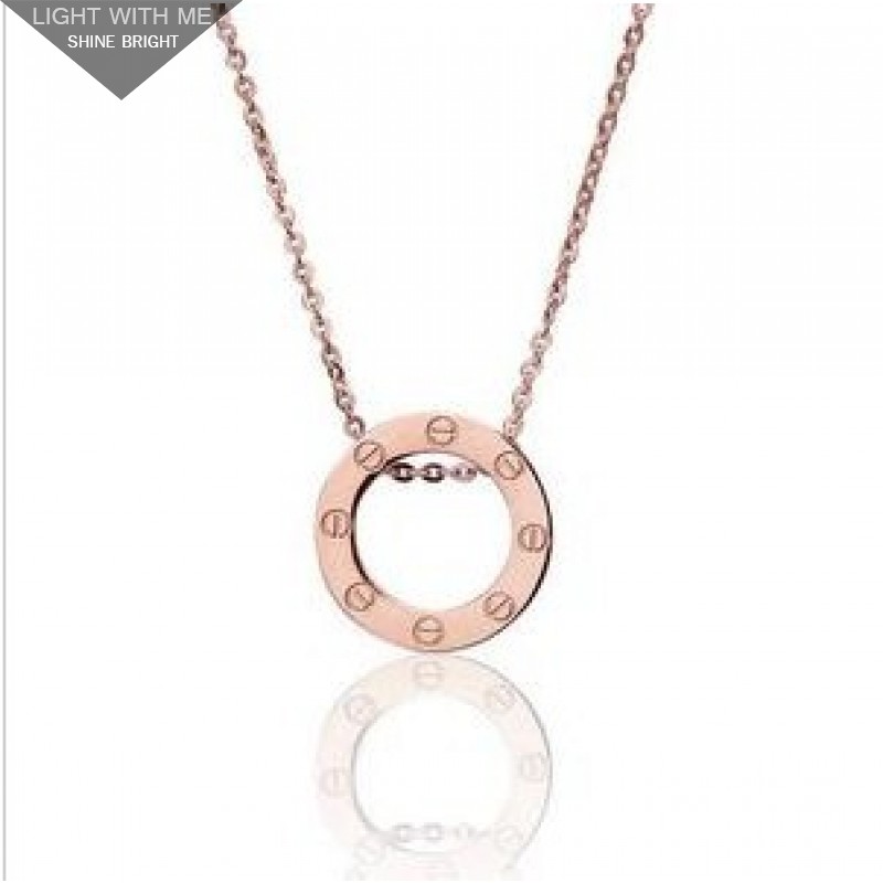Cartier LOVE Charm Necklace in 18kt Pink Gold