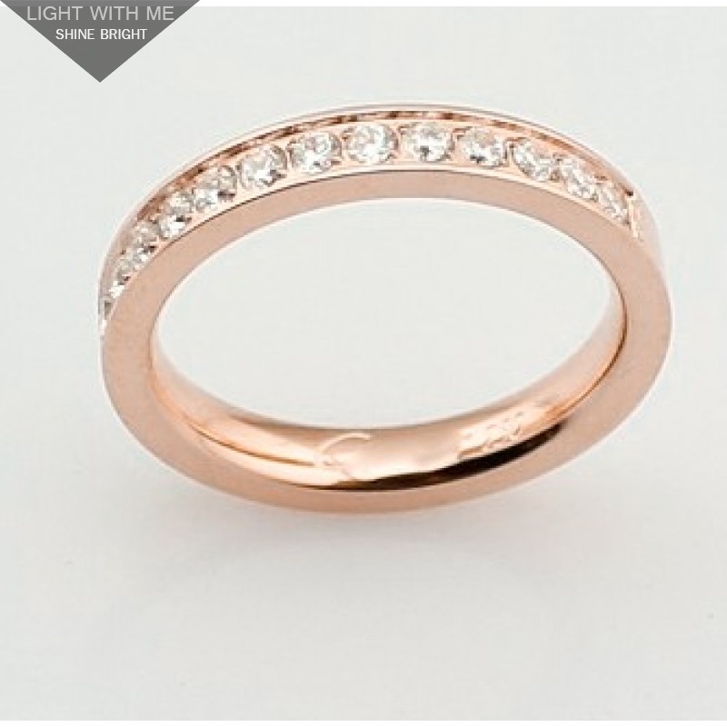 Cartier Wedding Band Ring in Pink Gold Paved With Diamonds,REF:B4071500