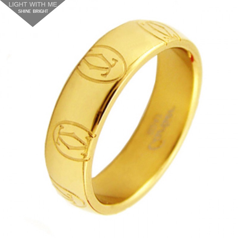 Cartier Happy Birthday Wedding Band Ring in 18kt Yellow Gold