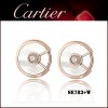 Amulette De Cartier Earrings in Pink Gold White Mother-of-pearl With Diamond