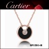 Amulette De Cartier Necklace in Pink Gold with Onyx & Diamond