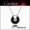 Amulette De Cartier Necklace in White Gold with Onyx & Diamond