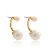 Cartier Pearl Earrings in 18kt Pink Gold