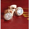 Cartier Diamond Earrings in Pink Gold