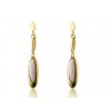 Cartier Drop Earrings in 18kt Yellow Gold with White Opal