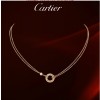 Cartier LOVE Circle Necklace in 18K Pink Gold With Diamonds
