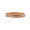 Cartier D'Amour Wedding Band Ring 18kt Pink Gold with Pave Diamonds, 5201314