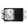 Hermes Black Leather Collier de Chien Bracelet with White Gold Plated Clasp & Hardware 