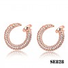 Cartier Juste un Clou Earrings in Pink Gold with Diamonds