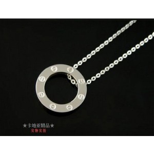 Cartier LOVE Charm Necklace in 18K White Gold