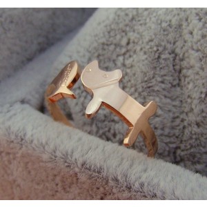 Cartier Cat & Fish Ring in 18k Pink Gold
