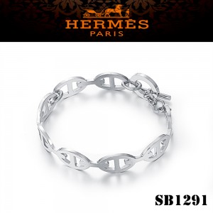 Hermes Chaine d'Ancre Enchainee Silver Bracelet