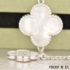 Van Cleef & Arpels Magic Alhambra 5 White Mother of Pearl Motifs White Gold Bracelet