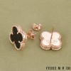 Van Cleef & Arpels Sweet Alhambra Earrings Pink Gold,Black Onyx