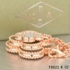 Van Cleef Arpels 6 Clover Motifs Stone Combinatio Magic Alhambra Necklace Pink Gold