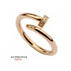 Cartier Juste Un Clou Ring in 18kt Pink Gold With Diamond-Paved