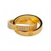 Cartier Infinity LOVE Ring in 18kt Yellow Gold with Diamonds-Paved