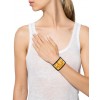 Hermes Black Leather Collier de Chien Bracelet with Gold Plated Clasp & Hardware 