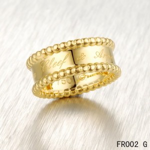 Van Cleef & Arpels Perlee Signature Ring in Yellow Gold