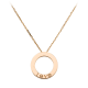 Replica Cartier LOVE diamond necklace with 3 diamonds pink gold pendant