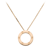 Top quality replica Cartier LOVE necklace with rose gold pendant