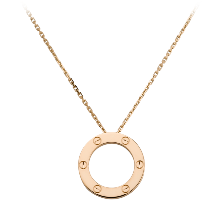 Superiore qualità collier LOVE Cartier replica con pendente in oro rosa