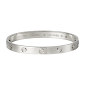 Cartier LOVE bracelet imitation plated with 18K White Gold