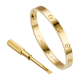 replica Cartier LOVE bracelet in yellow gold comes with screwdriver