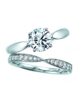 Most New Tiffany Love Setting Fully-diamonds Silver Band Women Four Paws Two-in-one Engagement Ring UK