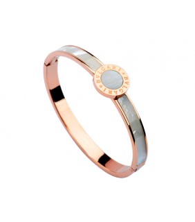 Bvlgari B.zero1 Bangle in Pink Gold with Mother of Pearl