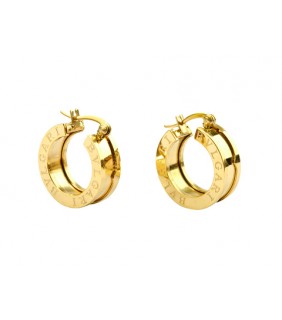 Replica Bvlgari B.ZERO1 Hoop Earrings in Yellow Gold