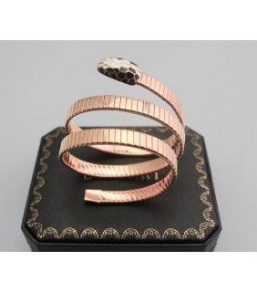 Bulgari SERPENTI Bracelet in Pink Gold with Color Onyx