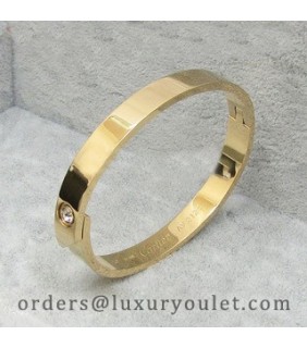 Cartier LOVE Bracelet in 18k Yellow Gold with a Diamond