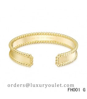 Van Cleef & Arpels Open Cuff Bracelet,Yellow Gold
