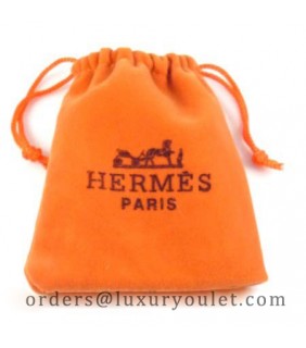 Hermes Jewelry Velvet Pouch (12cm * 10.5cm)