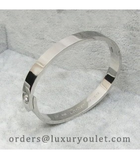 Cartier LOVE Bracelet in Platinum with a Diamond
