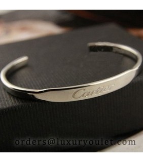 Cartier White Gold LOVE Cuff Bracelet