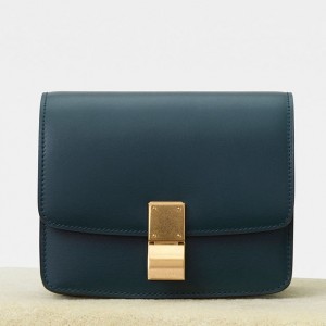 Celine Small Classic Box Bag In Amazone Box Calfskin