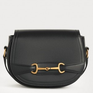Celine Small Crecy Bag In Black Satinated Calfskin 