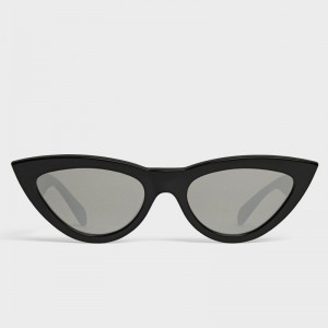 Celine Black Cat Eye Acetate Sunglasses
