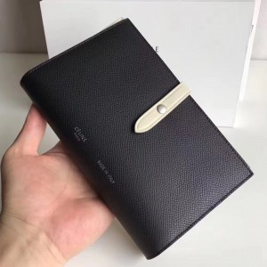 Celine Black Large Strap Multifunction Wallet