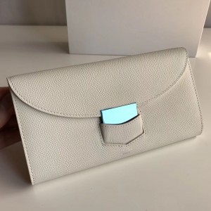 Celine Ivory Trotteur Large Flap Multifunction Wallet